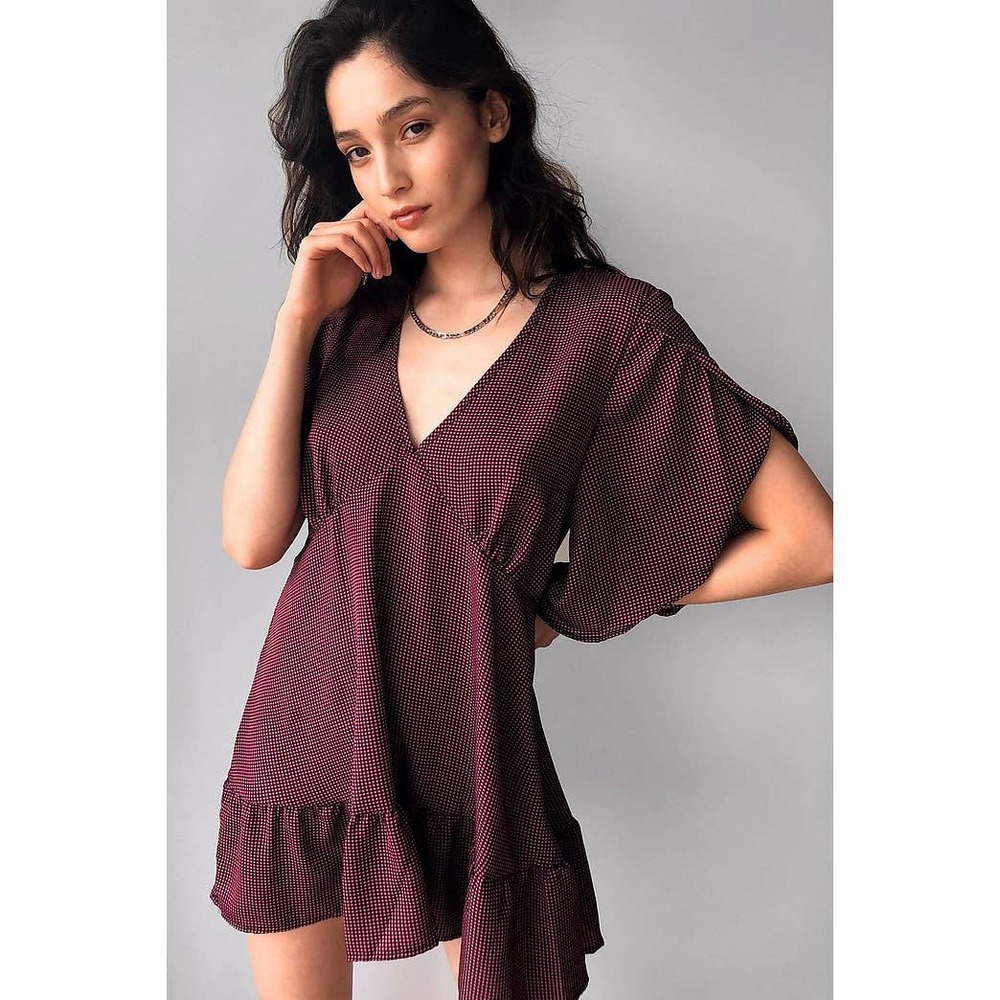 NWT Nasty Gal Gingham your Attention mini dress